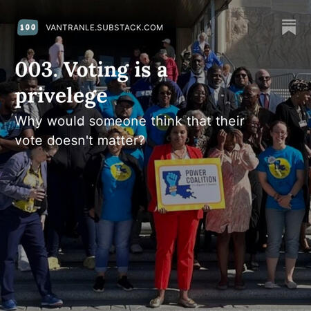 Voting is a privilege
