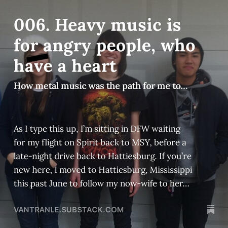 Heavy music is for angry people, who have a heart